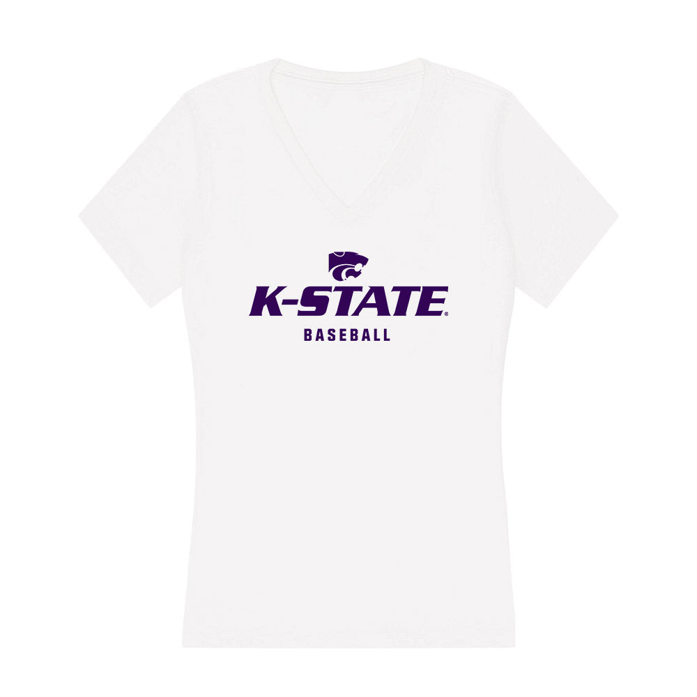 Kansas State - NCAA Baseball : Tazwell Butler - Women's V-Neck T-Shirt-0