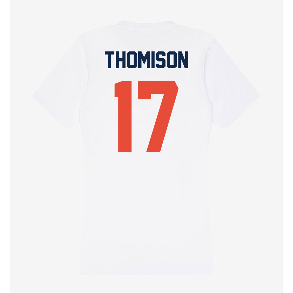 Illinois - NCAA Football : Isaiah Thomison - Women's V-Neck T-Shirt-1
