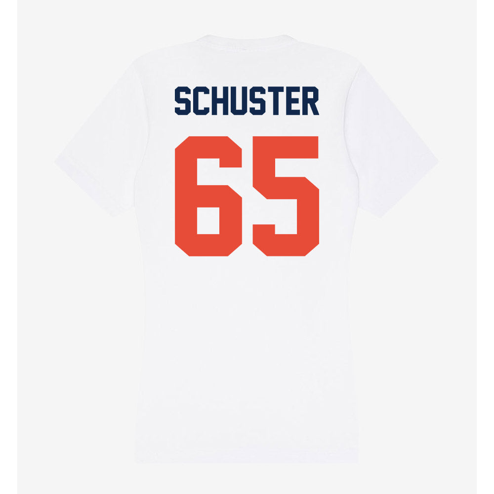 Illinois - NCAA Football : Dezmond Schuster - Women's V-Neck T-Shirt-1