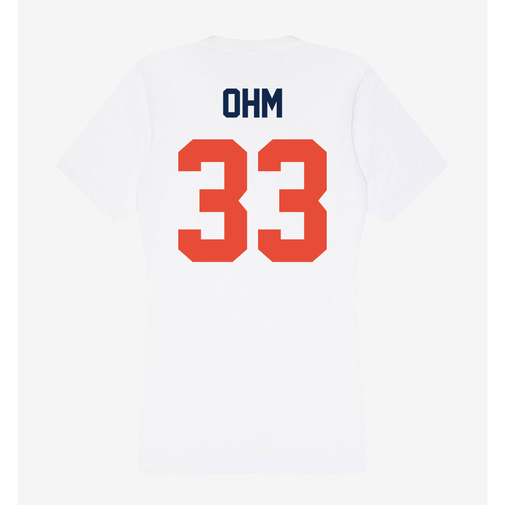Illinois - NCAA Baseball : Ryan Ohm - Women's V-Neck T-Shirt-1