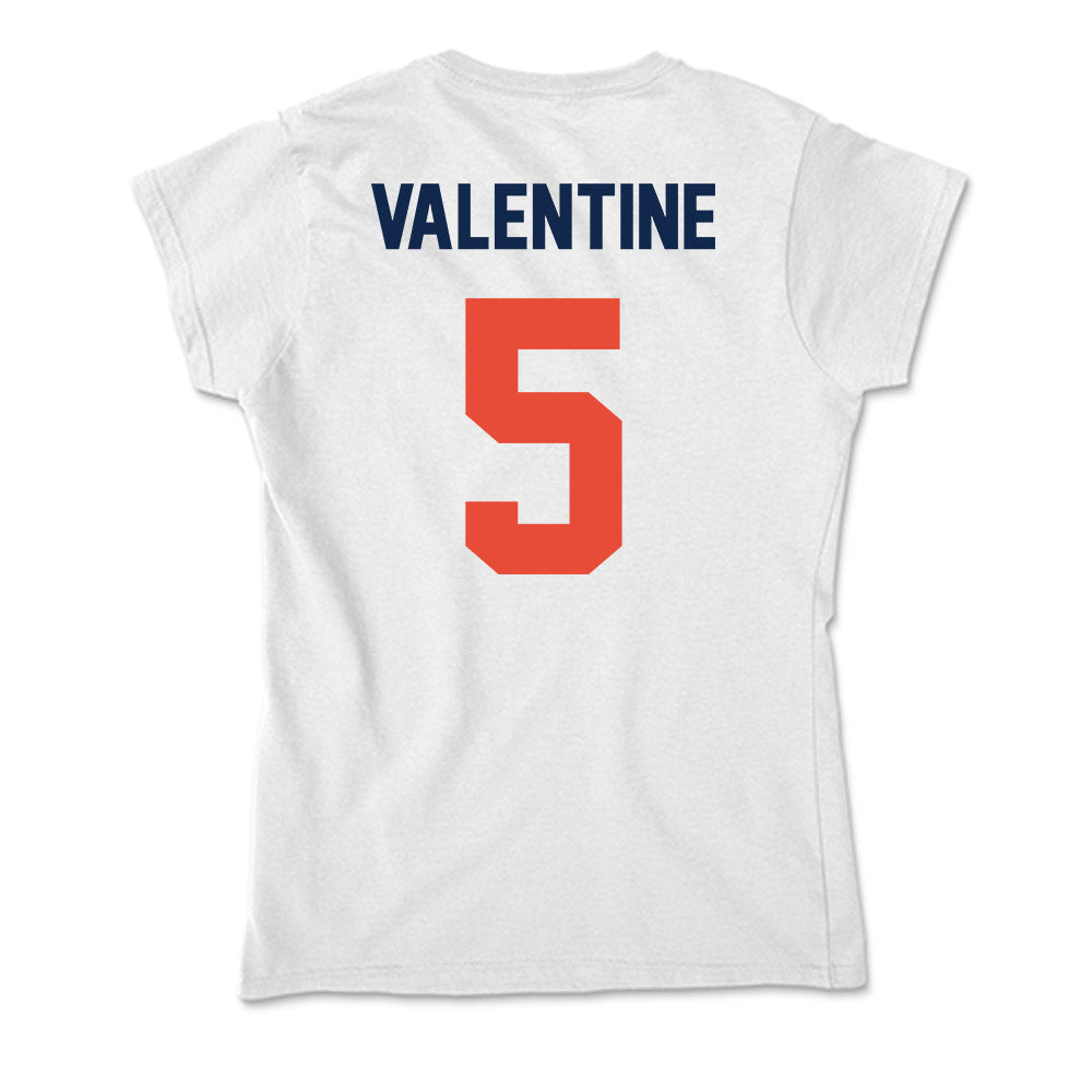 Illinois - NCAA Football : Ca'Lil Valentine - Soft Style Women’s T-Shirt-1
