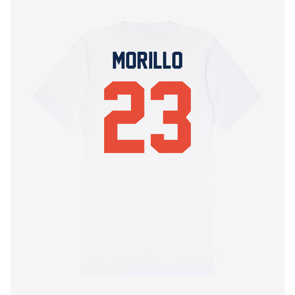 Illinois - NCAA Men's Basketball : Lucas Morillo - Women's V-Neck T-Shirt-1