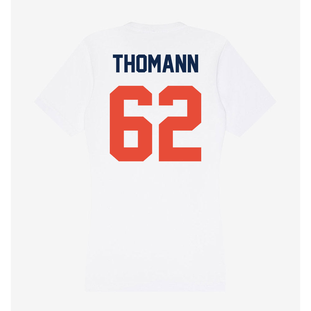 Illinois - NCAA Football : Casey Thomann - Women's V-Neck T-Shirt-1