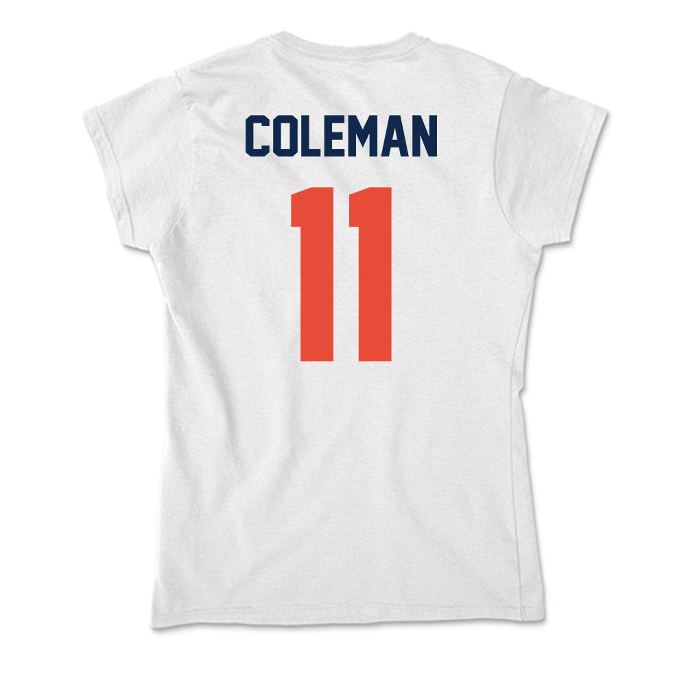Illinois - NCAA Men's Basketball : Quentin Coleman - Soft Style Women’s T-Shirt-1