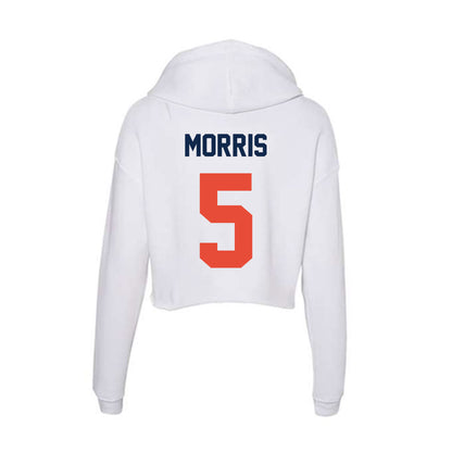 Illinois - NCAA Football : Jakwon Morris - Women's Crop Fleece Hoodie-1