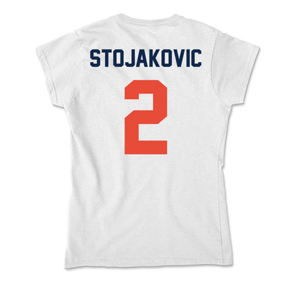 Illinois - NCAA Men's Basketball : Andrej Stojakovic - Soft Style Women’s T-Shirt-1