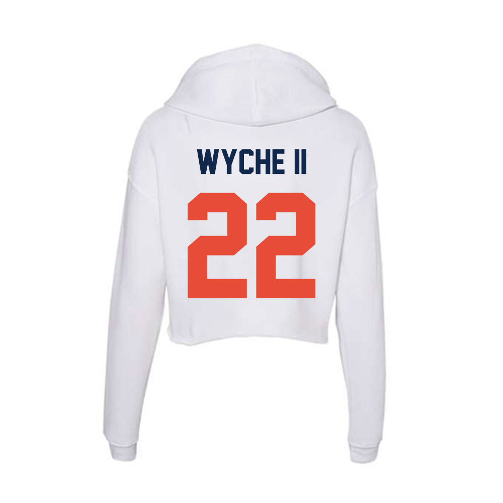 Illinois - NCAA Football : Cedric Wyche II - Women's Crop Fleece Hoodie-1
