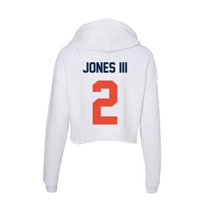 Illinois - NCAA Football : RJ Jones III - Women's Crop Fleece Hooded Sweatshirt-1