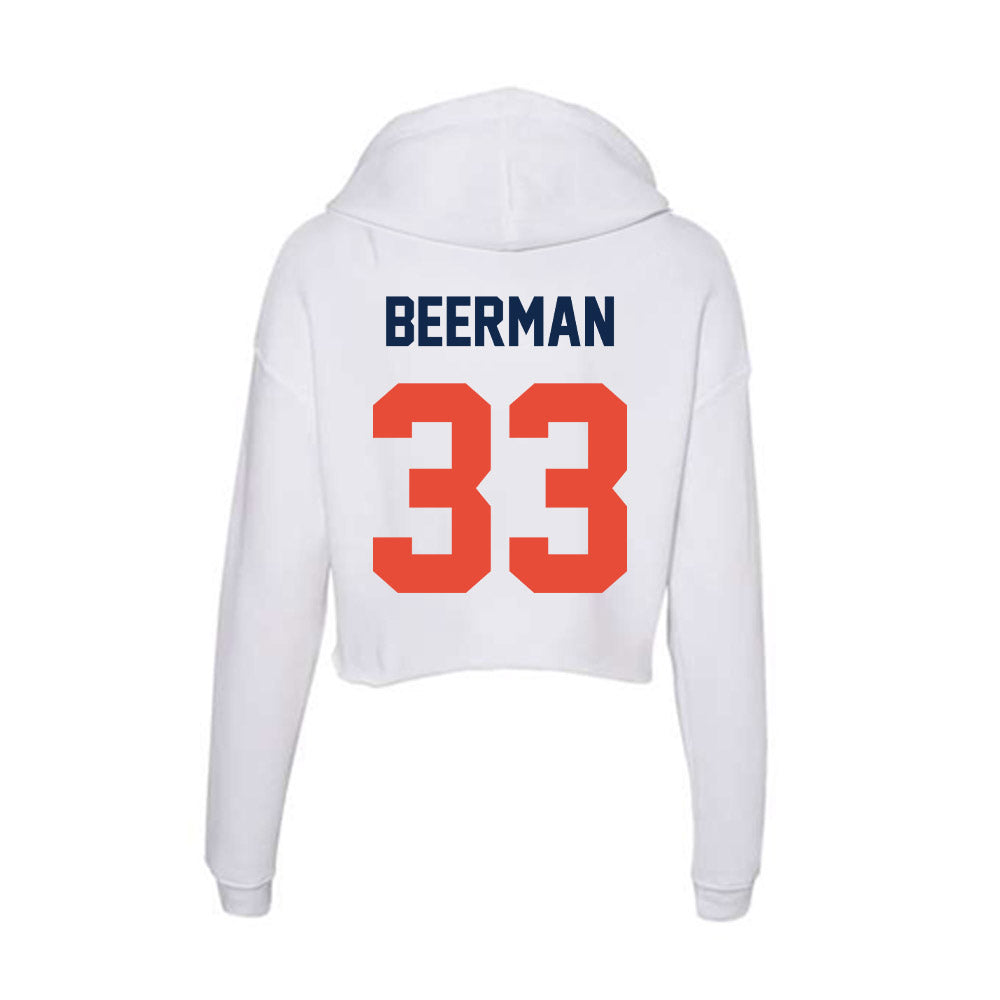 Illinois - NCAA Football : Grant Beerman - Women's Crop Fleece Hoodie-1