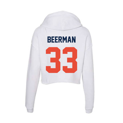 Illinois - NCAA Football : Grant Beerman - Women's Crop Fleece Hoodie-1