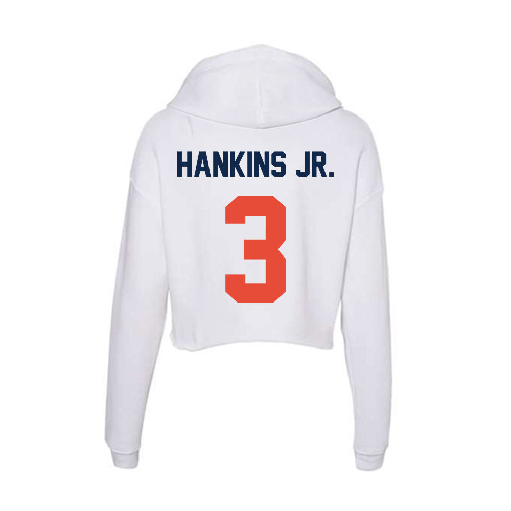 Illinois - NCAA Football : Nick Hankins Jr. - Women's Crop Fleece Hoodie-1