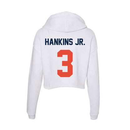 Illinois - NCAA Football : Nick Hankins Jr. - Women's Crop Fleece Hoodie-1
