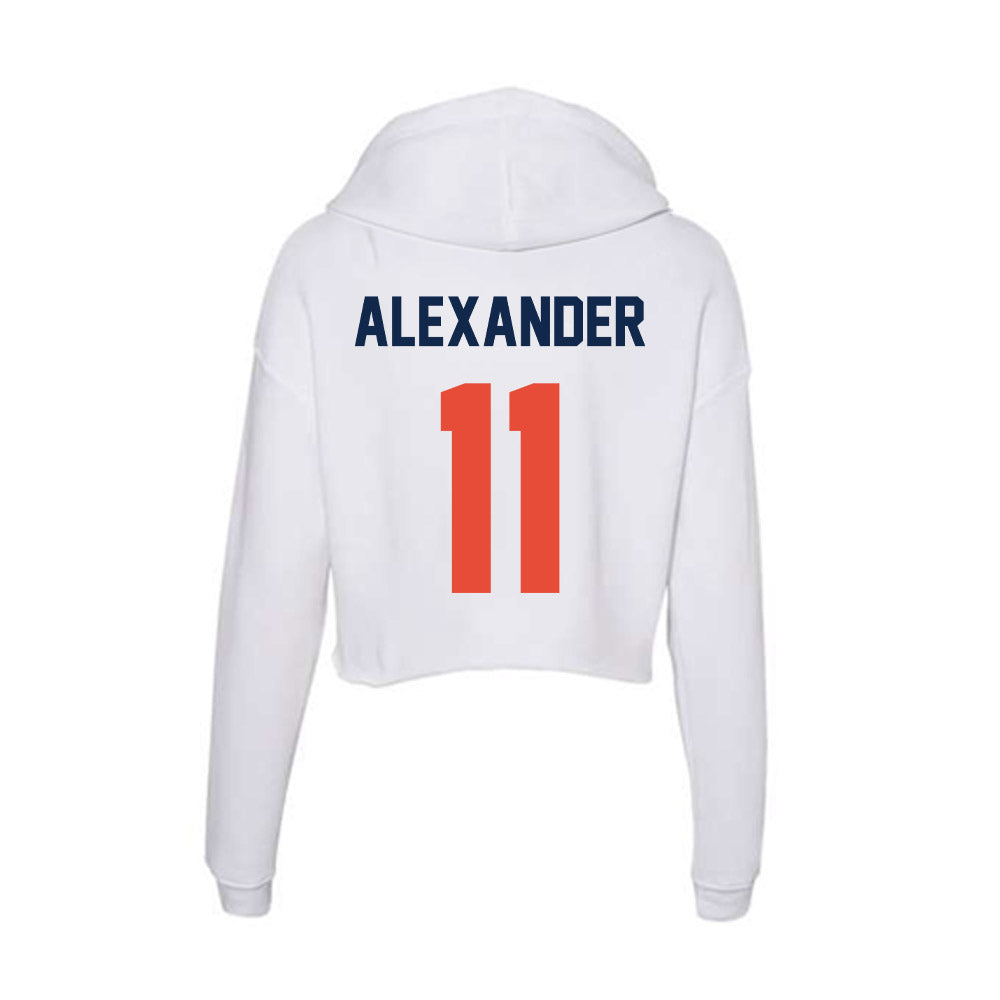 Illinois - NCAA Football : Jacob Alexander - Women's Crop Fleece Hoodie-1