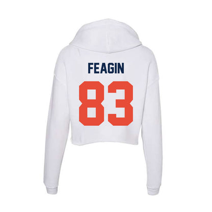 Illinois - NCAA Football : Kaden Feagin - Women's Crop Fleece Hooded Sweatshirt-1