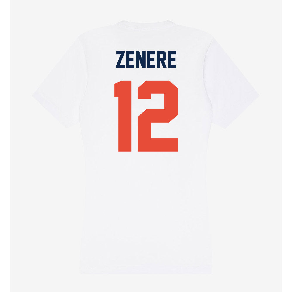 Illinois - NCAA Women's Basketball : Mia Zenere - Women's V-Neck T-Shirt-1
