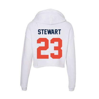 Illinois - NCAA Football : Jaylen Stewart - Women's Crop Fleece Hoodie-1