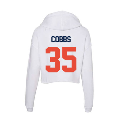 Illinois - NCAA Football : Kaedyn Cobbs - Women's Crop Fleece Hoodie-1