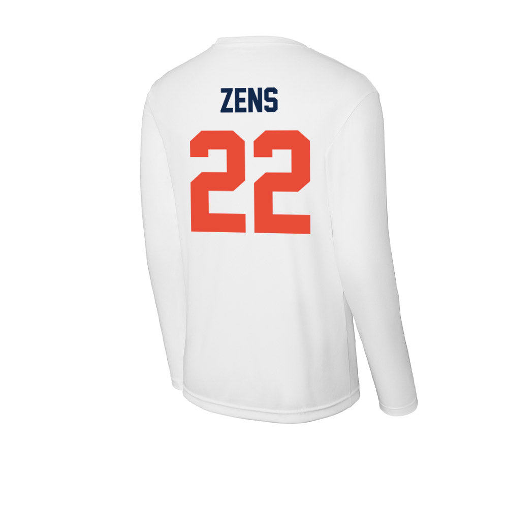 Illinois - NCAA Men's Basketball : Zavier Zens - Activewear Long Sleeve T-Shirt-1