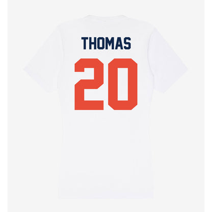 Illinois - NCAA Football : Almirian Thomas - Women's V-Neck T-Shirt-1