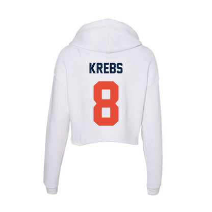 Illinois - NCAA Baseball : Lucas Krebs - Women's Crop Fleece Hoodie-1