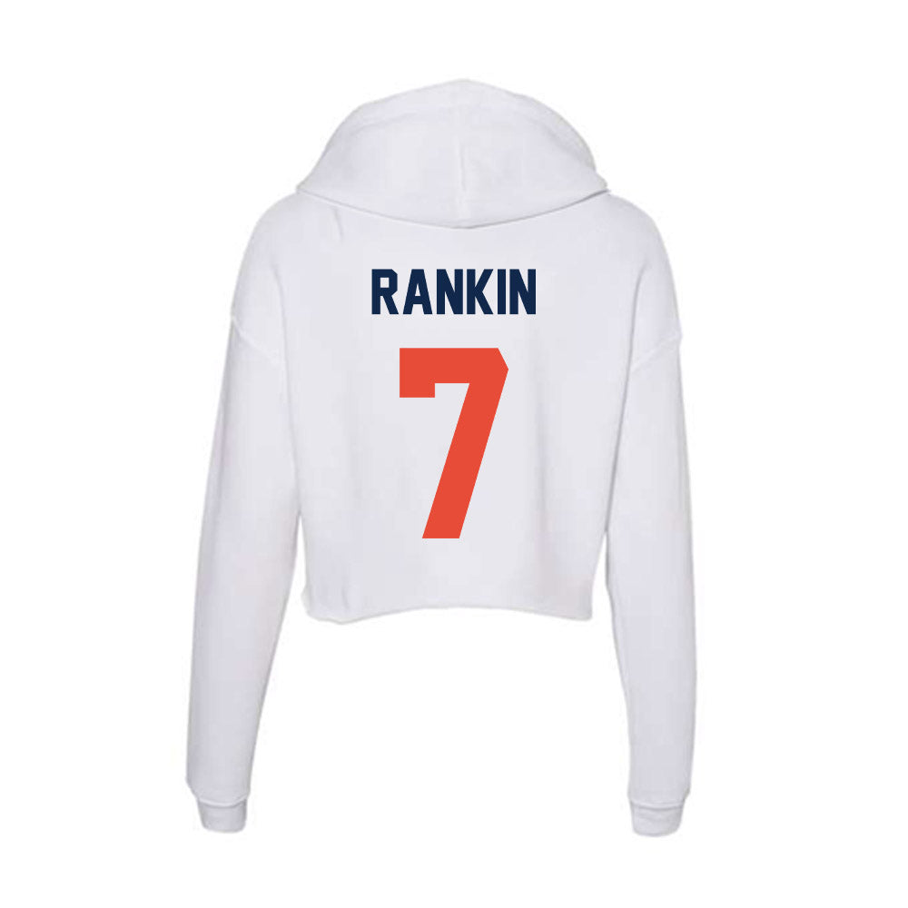Illinois - NCAA Football : Nasir Rankin - Women's Crop Fleece Hoodie-1