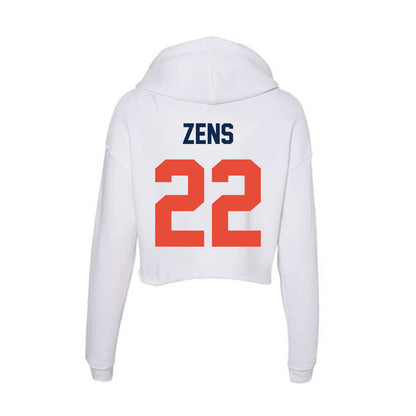 Illinois - NCAA Men's Basketball : Zavier Zens - Women's Crop Fleece Hoodie-1