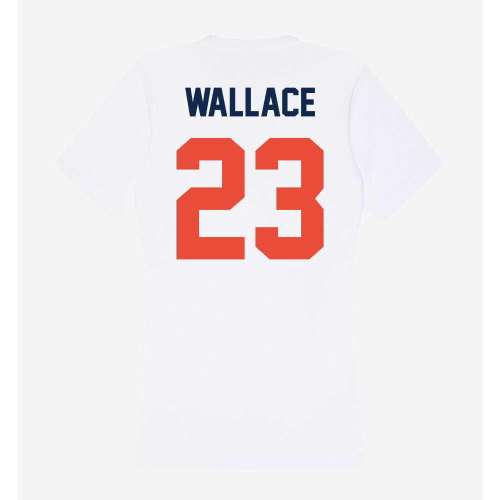 Illinois - NCAA Women's Basketball : Berry Wallace - Women's V-Neck T-Shirt-1