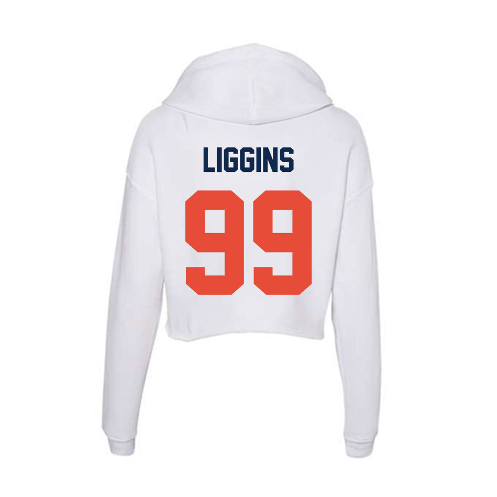 Illinois - NCAA Football : King Liggins - Women's Crop Fleece Hoodie-1