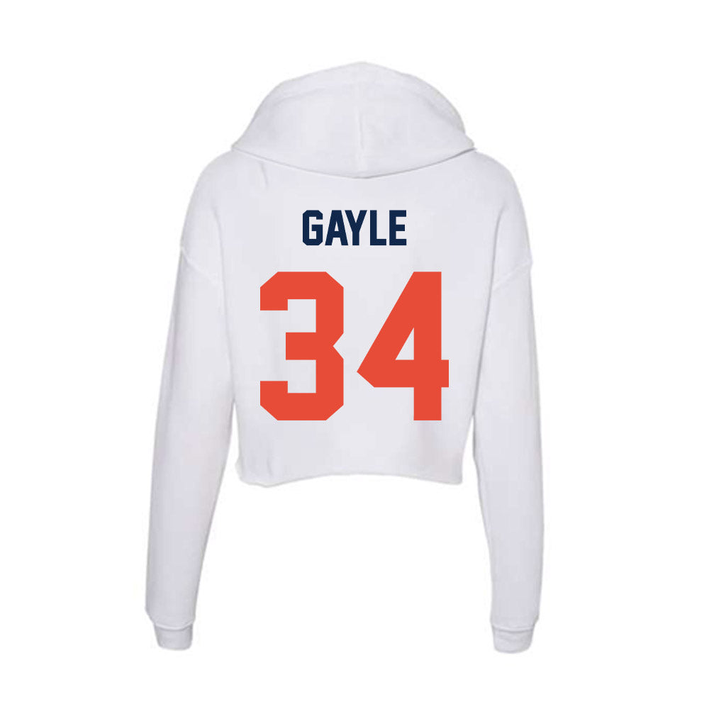 Illinois - NCAA Football : Erik Gayle - Women's Crop Fleece Hoodie-1