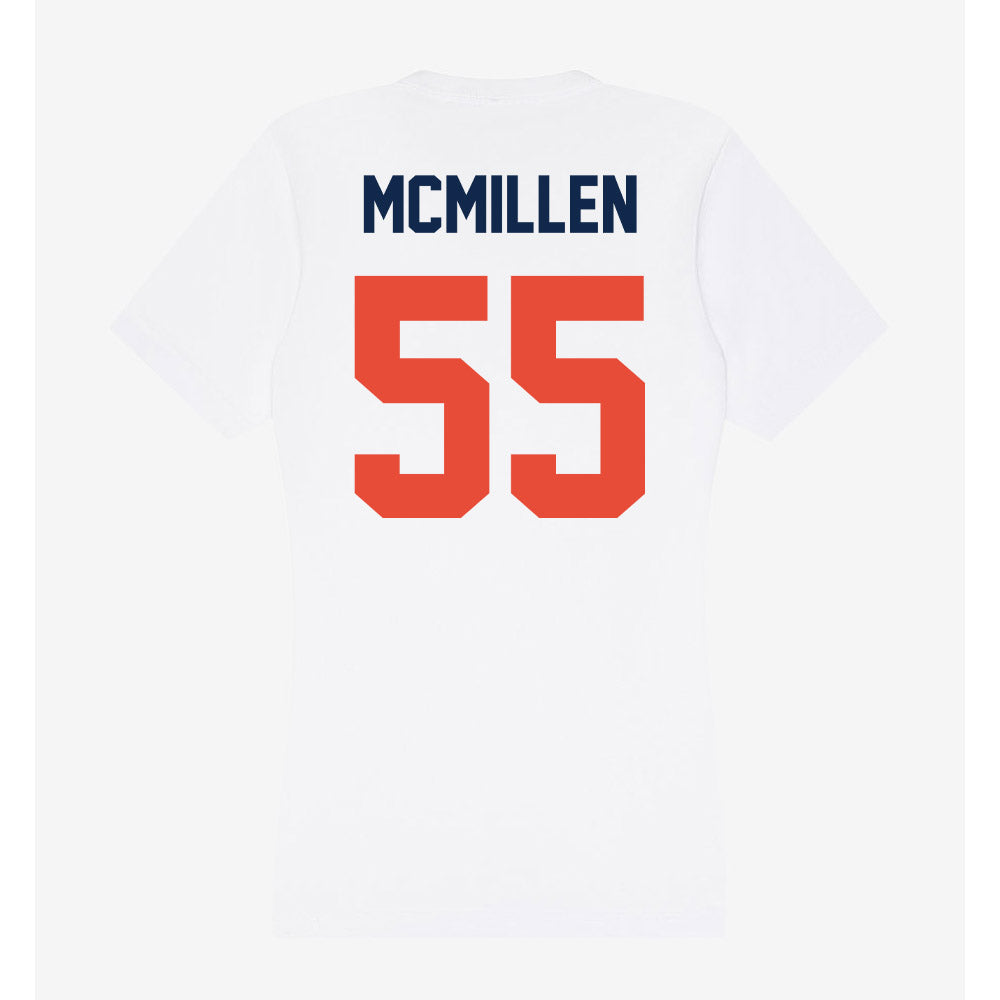 Illinois - NCAA Football : TJ McMillen - Women's V-Neck T-Shirt-1