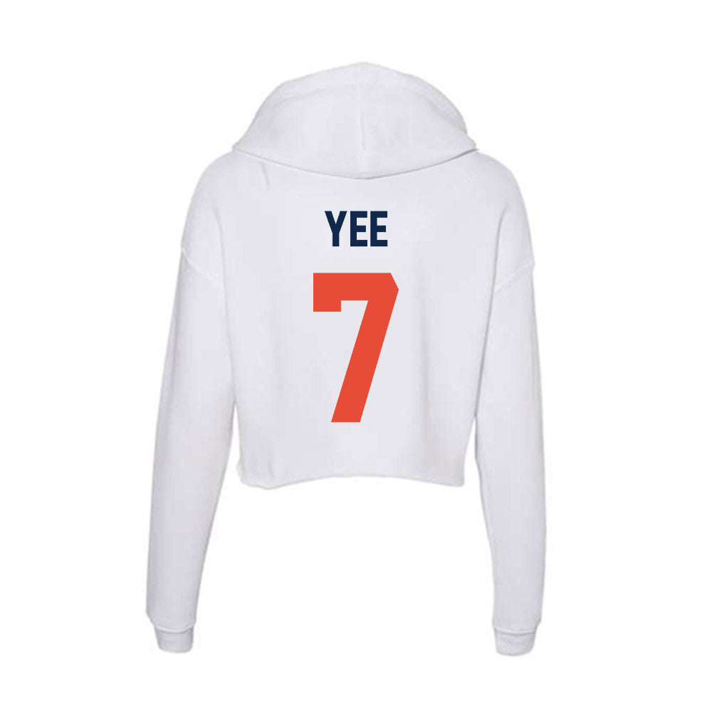 Illinois - NCAA Women's Soccer : Emma Yee - Women's Crop Fleece Hooded Sweatshirt-1