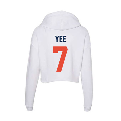 Illinois - NCAA Women's Soccer : Emma Yee - Women's Crop Fleece Hooded Sweatshirt-1