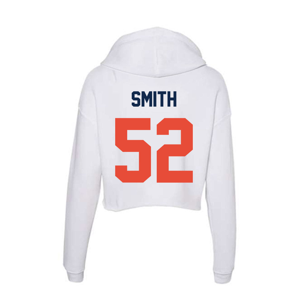 Illinois - NCAA Football : Champ Smith - Women's Crop Fleece Hoodie-1