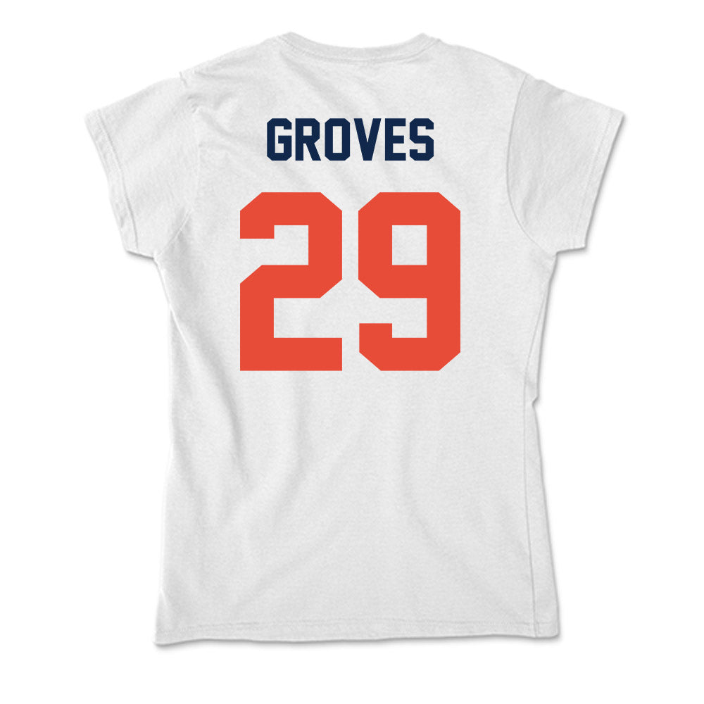 Illinois - NCAA Baseball : Nick Groves - Soft Style Women’s T-Shirt-1