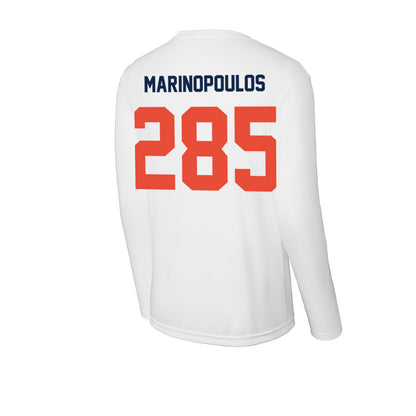 Illinois - NCAA Wrestling : Peter Marinopoulos - Activewear Long Sleeve T-Shirt-1
