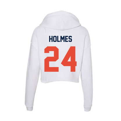 Illinois - NCAA Football : William Holmes - Women's Crop Fleece Hooded Sweatshirt-1