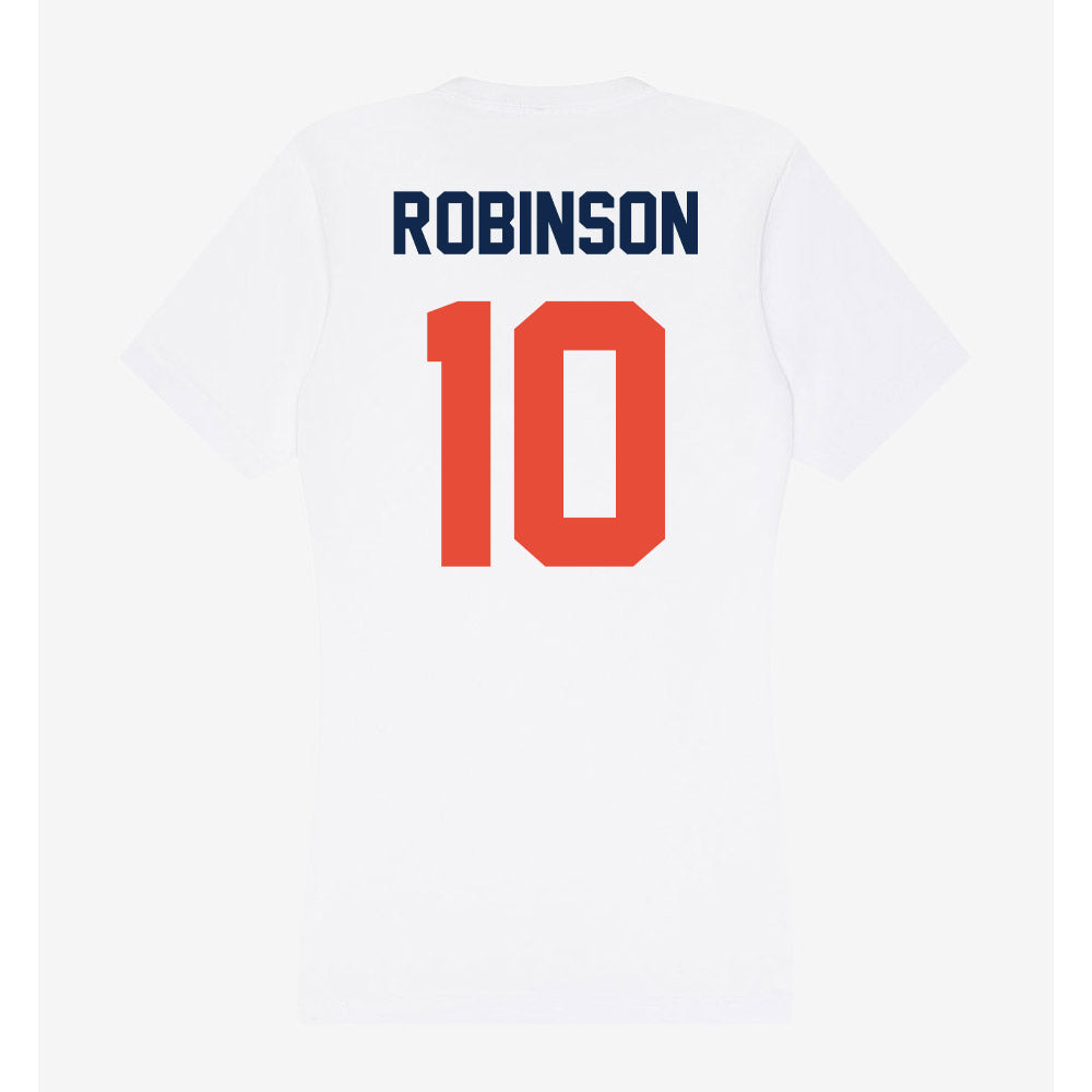 Illinois - NCAA Football : Ty Robinson - Women's V-Neck T-Shirt-1