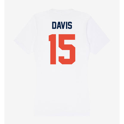 Illinois - NCAA Men's Basketball : Jake Davis - Women's V-Neck T-Shirt-1