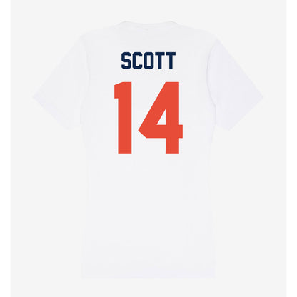Illinois - NCAA Football : Xavier Scott - Women's V-Neck T-Shirt-1