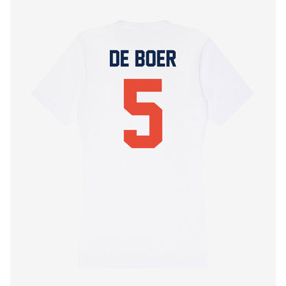 Illinois - NCAA Women's Volleyball : Taylor De Boer - Women's V-Neck T-Shirt-1