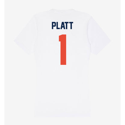 Illinois - NCAA Football : Jayshon Platt - Women's V-Neck T-Shirt-1