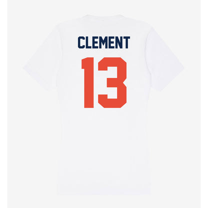 Illinois - NCAA Football : Hudson Clement - Women's V-Neck T-Shirt-1
