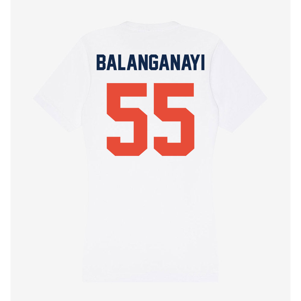 Illinois - NCAA Football : Tony Balanganayi - Women's V-Neck T-Shirt-1