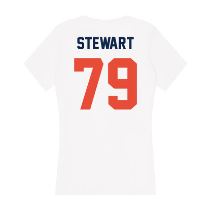 Illinois - NCAA Football : Zafir Stewart - Women's V-Neck T-Shirt-1