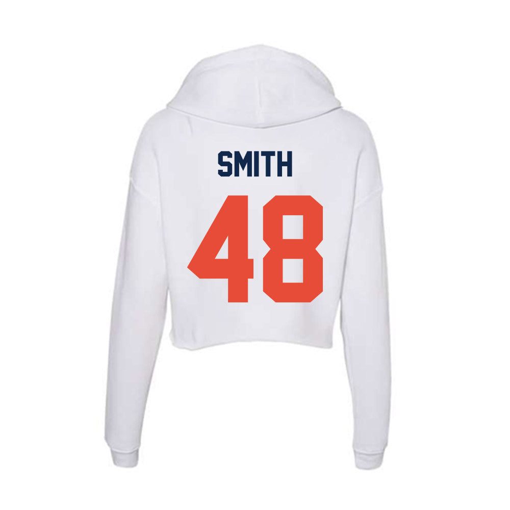 Illinois - NCAA Football : Carter Smith - Women's Crop Fleece Hoodie-1
