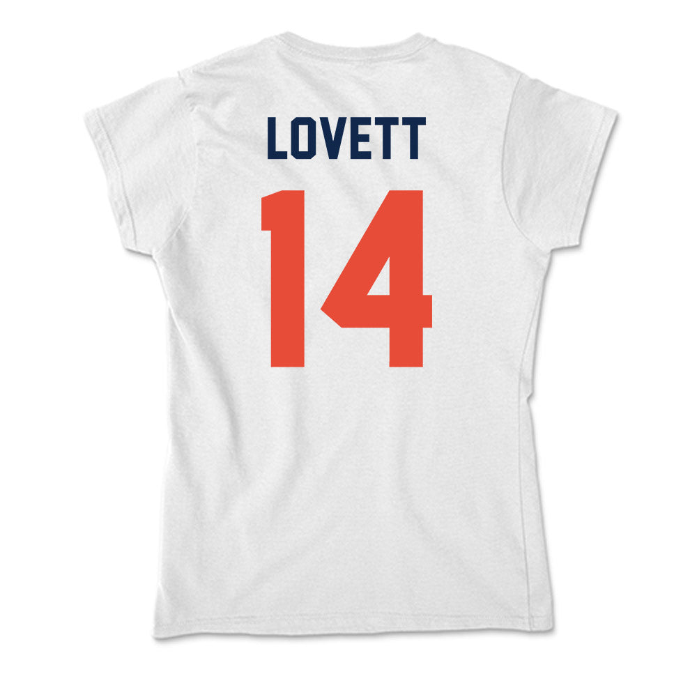 Illinois - NCAA Football : Andre Lovett - Soft Style Women’s T-Shirt-1