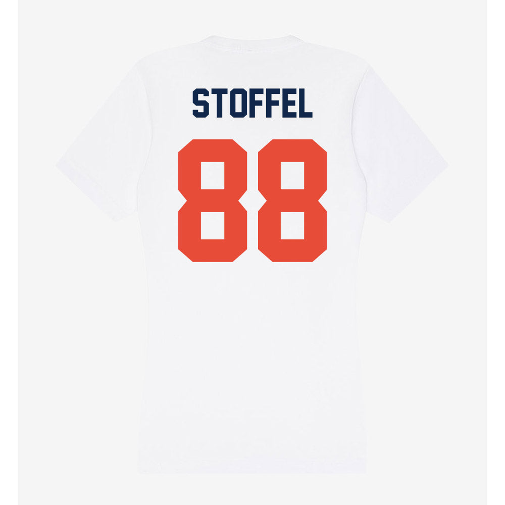 Illinois - NCAA Football : Davin Stoffel - Women's V-Neck T-Shirt-1