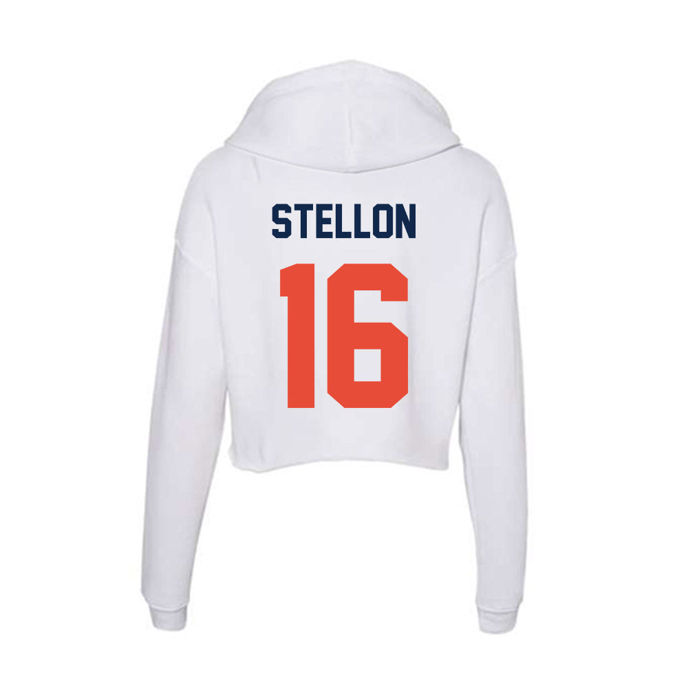 Illinois - NCAA Women's Soccer : Ashley Stellon - Women's Crop Fleece Hoodie-1
