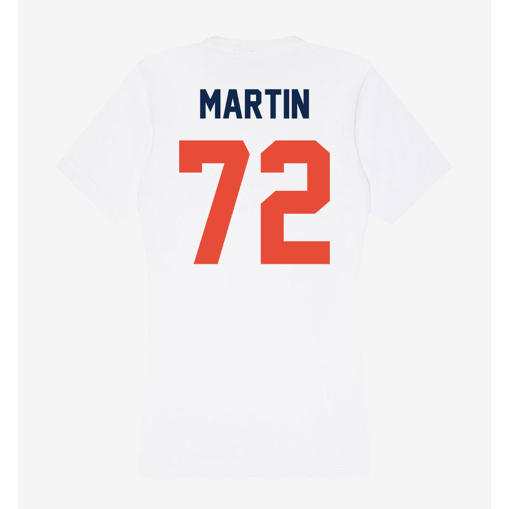 Illinois - NCAA Football : Christian Martin - Women's V-Neck T-Shirt-1