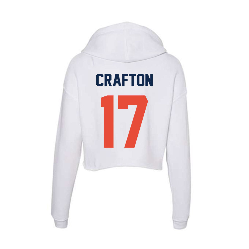 Illinois - NCAA Baseball : Cole Crafton - Women's Crop Fleece Hoodie-1
